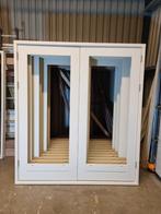 Meranti Achterpui, Dubbele Tuindeuren, Hardhout, Groot maat, Doe-het-zelf en Verbouw, Deuren en Horren, Nieuw, Ophalen of Verzenden