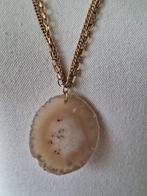 Grote hanger aan lange goudkleurige kettingen, Overige materialen, Ophalen of Verzenden, Goud, Gebruikt