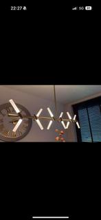 Messing goud hanglamp, Ophalen of Verzenden, Zo goed als nieuw, Metaal of Aluminium