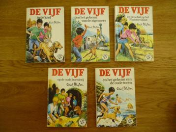 5 x Enid Blyton - De Vijf witte uitvoering beschikbaar voor biedingen
