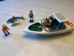 Playmobil 6981 Speedboot met Duikers en Dolfijnen, Ophalen of Verzenden, Zo goed als nieuw, Complete set