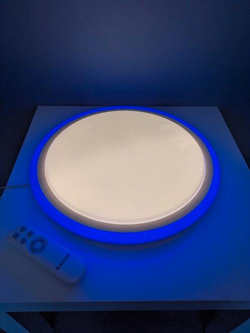 LED plafond lamp met afstandsbediening en RGB ring, Huis en Inrichting, Lampen | Plafondlampen, Zo goed als nieuw, Ophalen of Verzenden