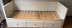 Ikea hemnes bedbank met 3 lades, Eenpersoons, Wit, Ophalen of Verzenden, Zo goed als nieuw