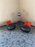 Leolux Pallone Fauteuil (2x), Huis en Inrichting, Fauteuils, Ophalen, Metaal, 75 tot 100 cm, Zo goed als nieuw