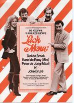 Programmaboek "Lach Menu" met o.a. Ted de Braak, Verzenden, Gebruikt, Boek, Tijdschrift of Artikel