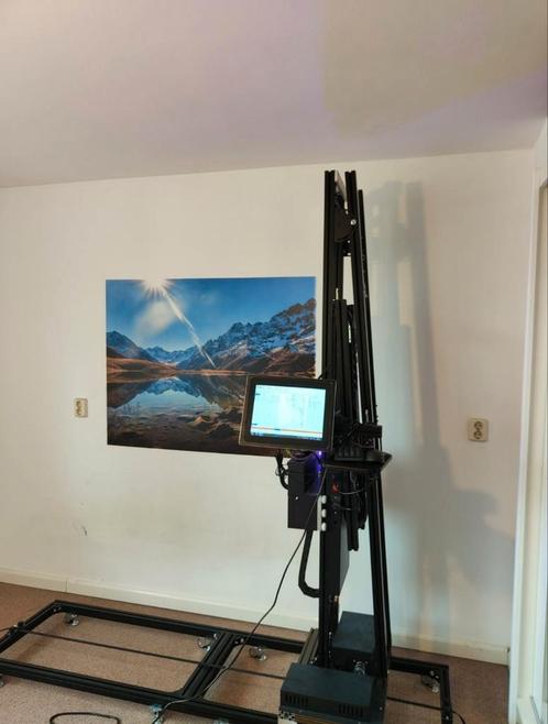 3D muurprinter/ wallprinter HJZ WP-6 met dubbele Epson DX7, Computers en Software, 3D Printers, Zo goed als nieuw, Ophalen