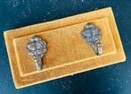 Vintage Velours Kapstokje met 2 Haakjes, Ophalen of Verzenden