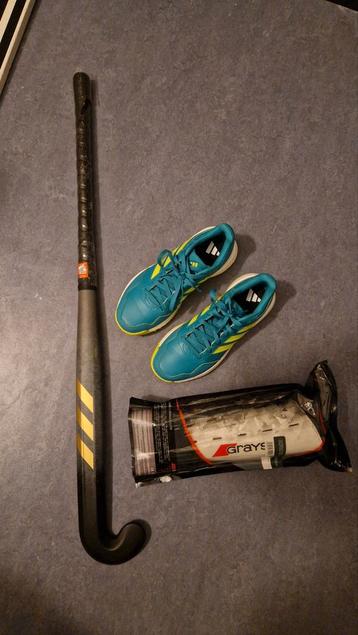 Hockey Set Adidas -NIEUW- Stick, Schoen & Scheenbeschermers  beschikbaar voor biedingen
