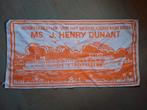 Vintage handdoek Rode Kruis Henry Dunant schip, Ophalen of Verzenden