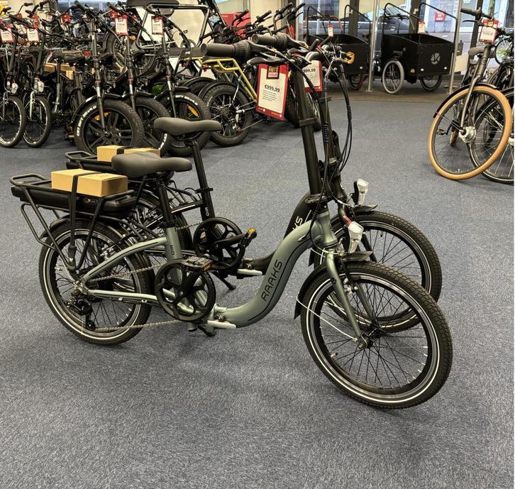 Fietshokje Raaks: Raaks Mio elektrische vouwfiets NIEUW, Fietsen en Brommers, Fietsen | Dames | Damesfietsen, Zo goed als nieuw