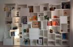 Kast met vakken - wit, modern, maatwerk, Huis en Inrichting, Kasten | Boekenkasten, Ophalen, Overige materialen, Zo goed als nieuw