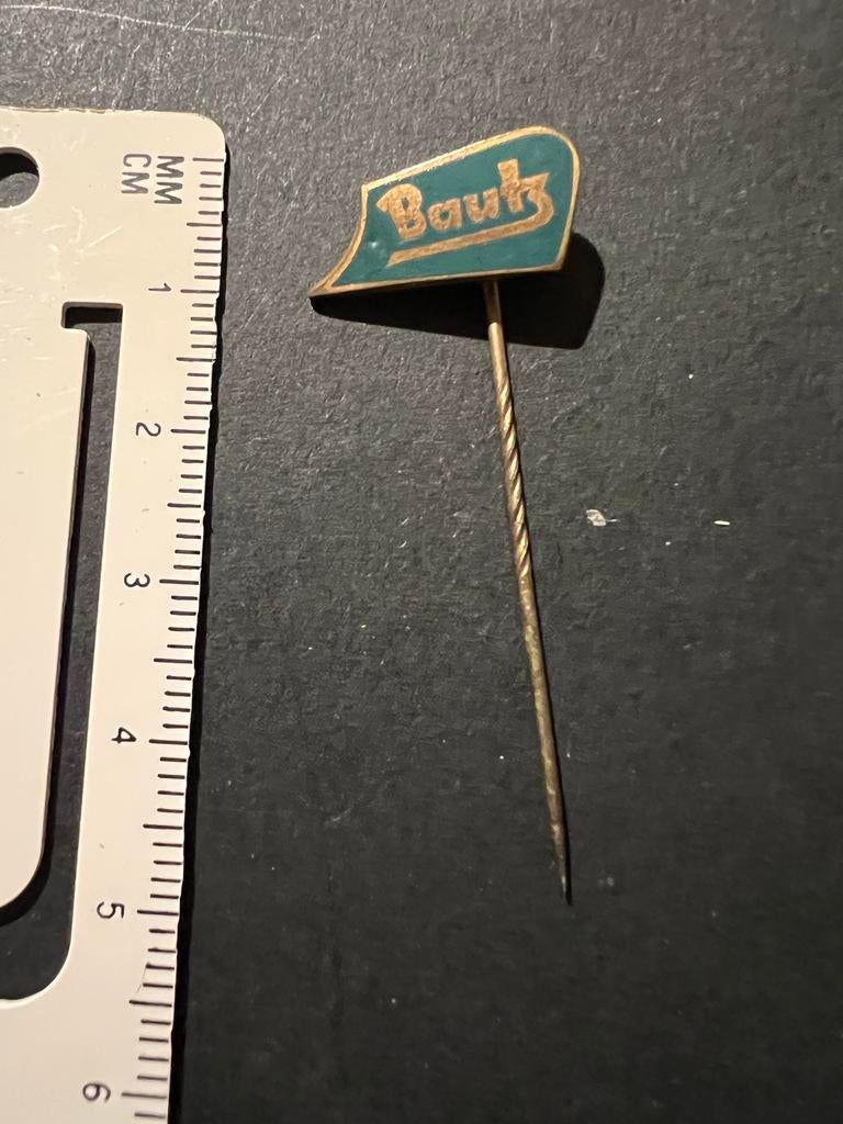 Vintage Bautz Speldje/Pin, Ophalen of Verzenden, Gebruikt, Merk, Speldje of Pin