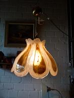 vintage Hillebrand hanglamp acryl bernstein 70er, Huis en Inrichting, Lampen | Hanglampen, Ophalen, Kunststof, 50 tot 75 cm, 70er