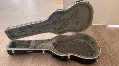 Hardcase gitaarkoffer met fluwelen binnenkant, Muziek en Instrumenten, Behuizingen en Koffers, Gebruikt, Akoestische gitaar, Flightcase
