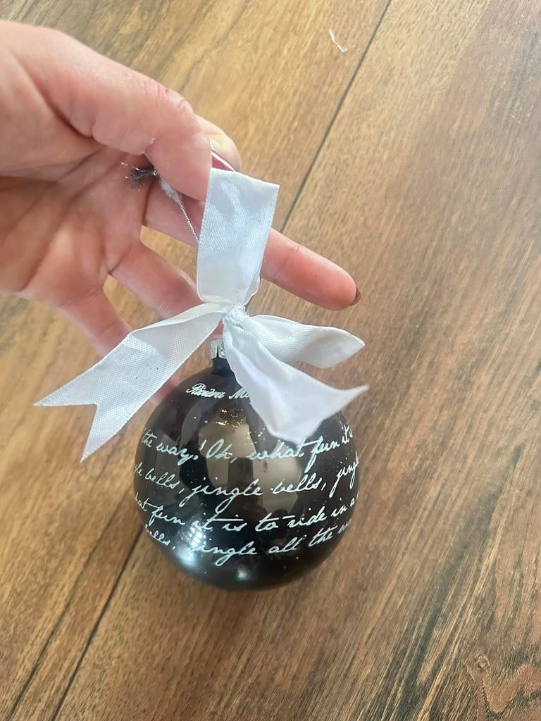 Rivièra maison zwarte kerstbal, Ophalen of Verzenden, Gebruikt