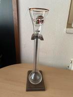Heineken Koetsiersglas / bierglas in houten houder, Verzamelen, Ophalen of Verzenden, Zo goed als nieuw, Glas of Glazen, Overige merken