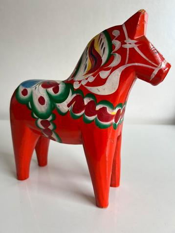 Vintage Zweeds Dala Paard Dalahäst Nils Olsson H 20 cm beschikbaar voor biedingen