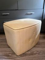 Vintage poef met opbergruimte, Ophalen of Verzenden, Gebruikt, Rechthoekig, Sixties
