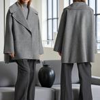& Other Stories Oversized Grijze Jas XS, Kleding | Dames, Jassen | Winter, & Other Stories, Ophalen of Verzenden, Maat 34 (XS) of kleiner