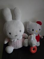 Set van 2x Nijntje (Miffy) en Hello Kitty knuffel, Ophalen of Verzenden, Konijn
