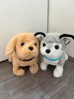 Twee vrolijke speelhondjes Pitter Patter Pets, Kinderen en Baby's, Speelgoed | Knuffels en Pluche, Ophalen of Verzenden, Gebruikt
