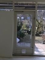Tuinndeur achterdeur met kattenluik, Ophalen, Gebruikt, 80 tot 100 cm, Binnendeur