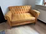 Bank - Love Seat: Rivièra Maison (Cognac), Minder dan 150 cm, Gebruikt, Leer, 75 tot 100 cm