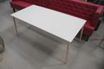 Mooie eettafel Malmo Pedrali wit hout Scandinavisch modern, Ophalen, Metaal, 50 tot 100 cm, Zo goed als nieuw