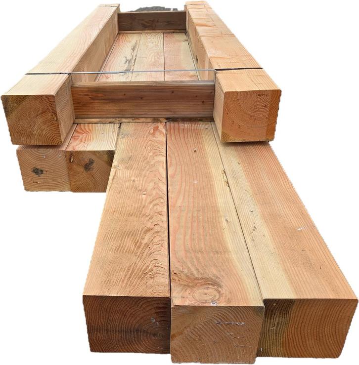 Douglas palen /  balken  geschaafd 19x19 cm - nr: TB82, Tuin en Terras, Palen, Balken en Planken, Nieuw, Balken, 250 cm of meer