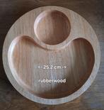 Rond houten snack bord (rubberwood), Huis en Inrichting, Keuken | Keukenbenodigdheden, Nieuw, Ophalen of Verzenden