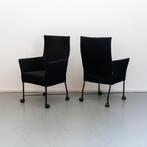 4x Montis Chaplin stoelen uitgevoerd in zwarte stof, Ophalen of Verzenden, Zo goed als nieuw, Stof, Vier