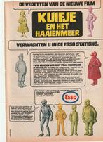 Retro reclame 1970 Esso tankstation Kuifje poppetjes, Verzenden, Overige typen