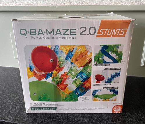 Q-Ba-Maze Mega stunt set knikkerbaan, Kinderen en Baby's, Speelgoed | Bouwstenen, Gebruikt, Overige merken, Ophalen of Verzenden