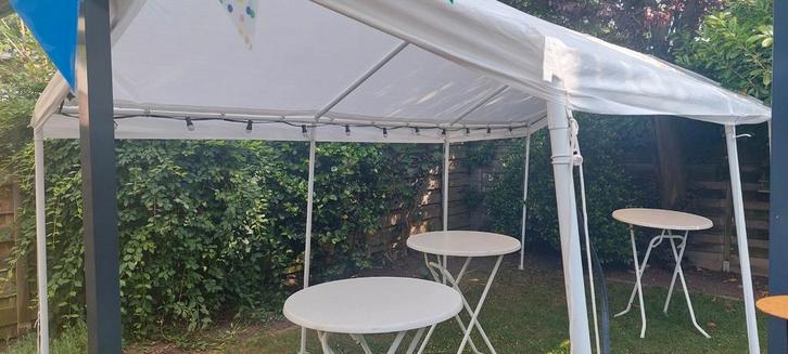 Mm partytent en Partyverhuur, Tuin en Terras, Partytenten, Zo goed als nieuw, Partytent, Ophalen of Verzenden