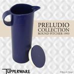 Tupperware Preludio Pitcher, Schenkkan – Donkerblauw (1993), Verzenden, Gebruikt
