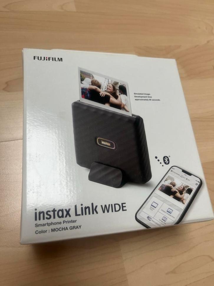 Fujifilm Instax Link Wide Printer - Direct Foto's!, Computers en Software, Printers, Nieuw, Fotoprinter, Thermo-printer, Kleur printen