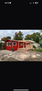Charmant rood recreatiehuisje evt. Met veranda., Caravans en Kamperen, Stacaravans, Tot en met 3