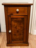Brocante oud houten kastje nachtkastje, Ophalen