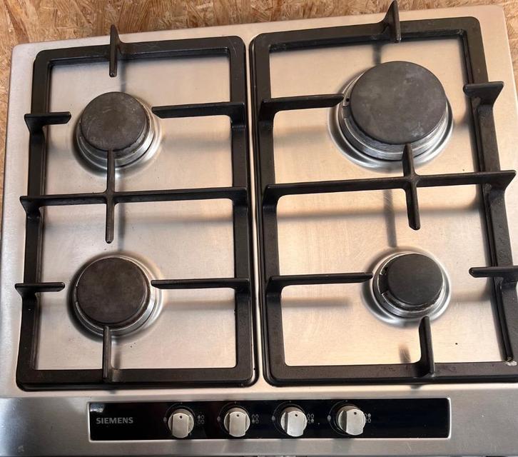 Gaskookplaat Siemens ER15254, Witgoed en Apparatuur, Kookplaten, Gebruikt, Inbouw, Gas, 4 kookzones, Ophalen of Verzenden