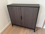 In nieuwstaat: IKEA Regissör dressoir, donkerbruin, Huis en Inrichting, Ophalen, Met deur(en), Modern, Hout, Minimalistisch, Industrieel
