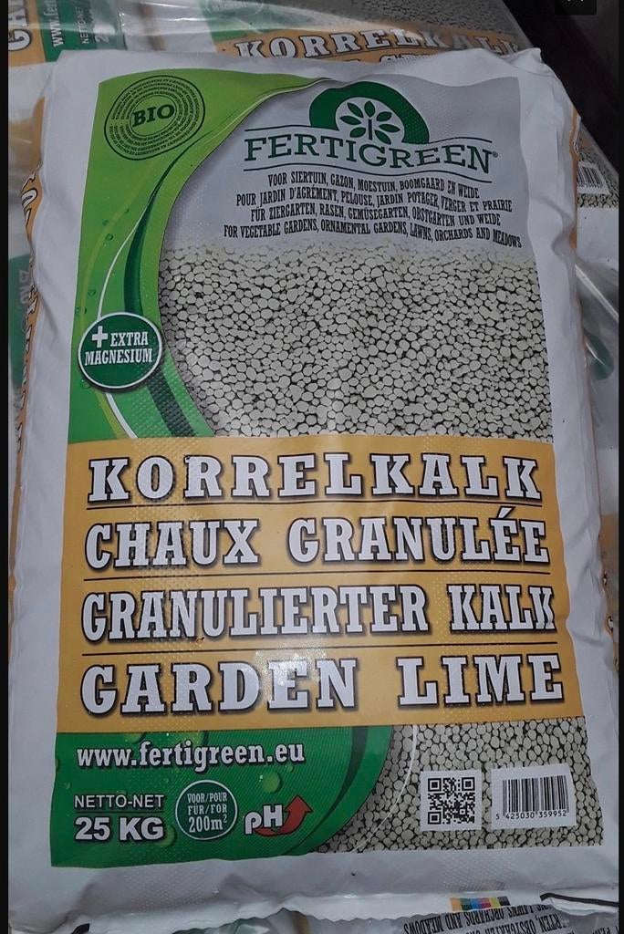 Korrelkalk 25 kg - Fertigreen, Tuin en Terras, Aarde en Mest, Overige typen, Ophalen