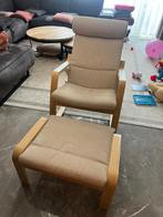 IKEA POÄNG schommelstoel, Ophalen, Minder dan 75 cm, Zo goed als nieuw, Stof