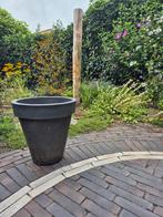 Grote kunststof bloempot buiten, antraciet, Tuin en Terras, Bloempotten, Ophalen, Kunststof, Gebruikt, 40 cm of meer