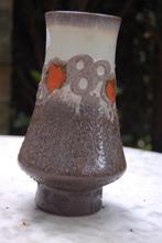 Strehla vaas oranje glazuur en fat lava 1970, Antiek en Kunst, Antiek | Keramiek en Aardewerk, Ophalen of Verzenden