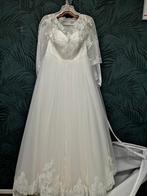 Trouwjurk prinses 40/42, Ophalen of Verzenden, Zo goed als nieuw, Wit, Trouwjurk