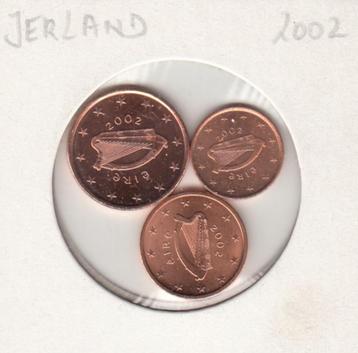 Ierland setje 1, 2 en 5 eurocent 2002 UNC beschikbaar voor biedingen