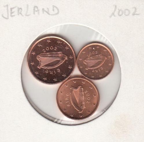 Ierland setje 1, 2 en 5 eurocent 2002 UNC, Postzegels en Munten, Munten | Europa | Euromunten, Setje, Overige waardes, Ierland