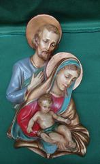 Oud gipsen wandbeeld kerst, Ophalen of Verzenden, Gebruikt