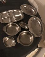Metaal schalen serving dishes, Overige materialen, Overige typen, Overige stijlen, Ophalen of Verzenden