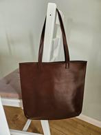 Leren tote handtas le french logue vintage designer boetiek, Ophalen of Verzenden, Zo goed als nieuw, Handtas